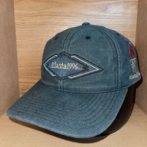 Vintage 1996 Atlanta Olympics Starter Strapback Hat Cap Green Canvas Rare